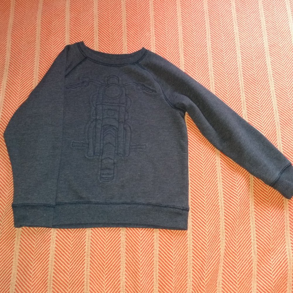 Boy's motorcycle sweatshirt